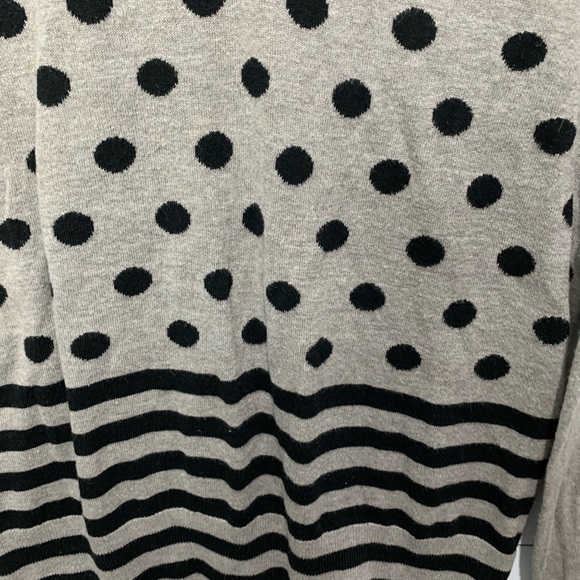 LOFT Medium Gray & Black Sweater - Picture 5 of 5